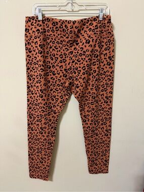 Wild Fable xxl Rust Leopard Print Stretch Leggings never worn